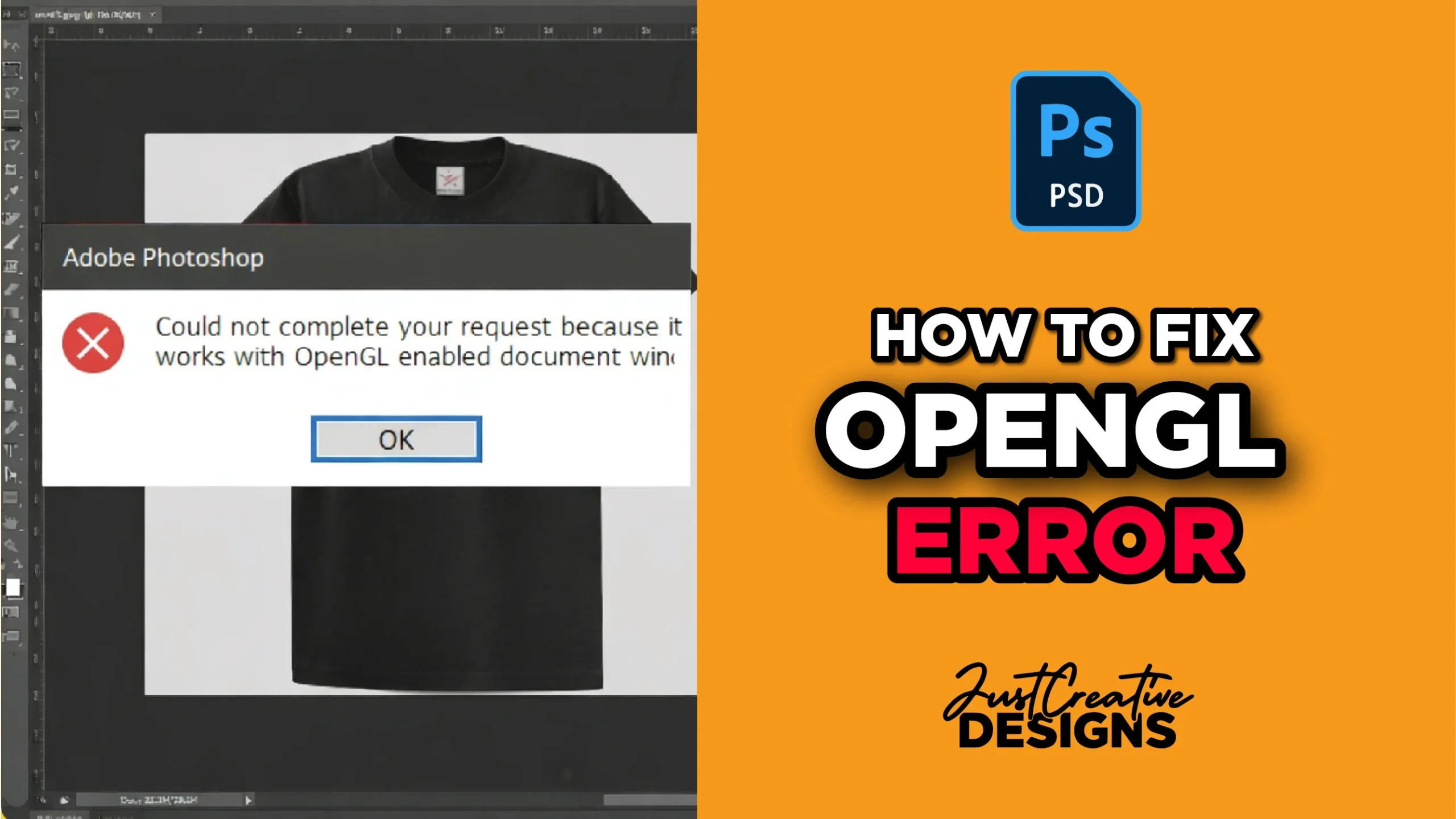 How to easily Fix OpenGl Error