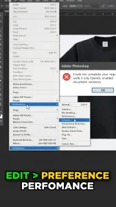 Enable GPU Acceleration in Photoshop