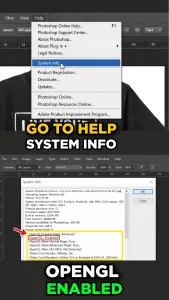 Fix OpenGL in Photoshop