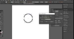 curve text around a circle