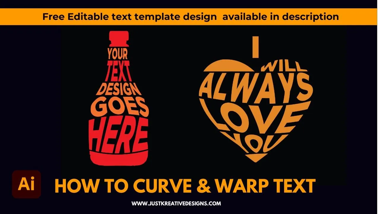 warp and curve inIllustrator