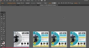 image to black and white flier design