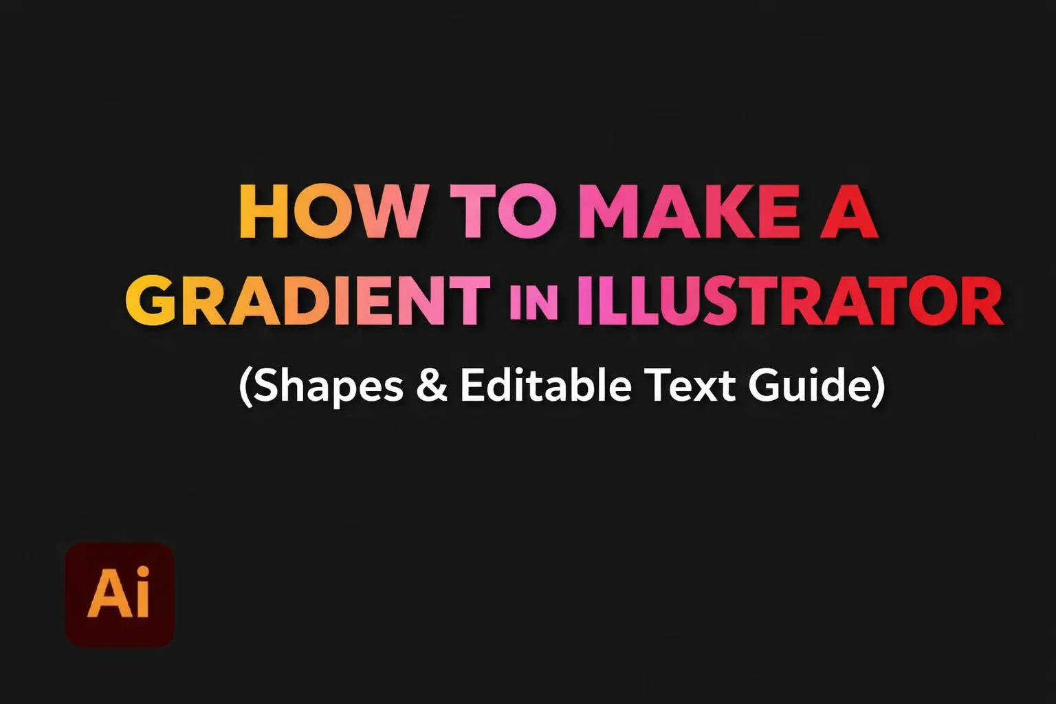 How to add a Gradient in Illustrator
